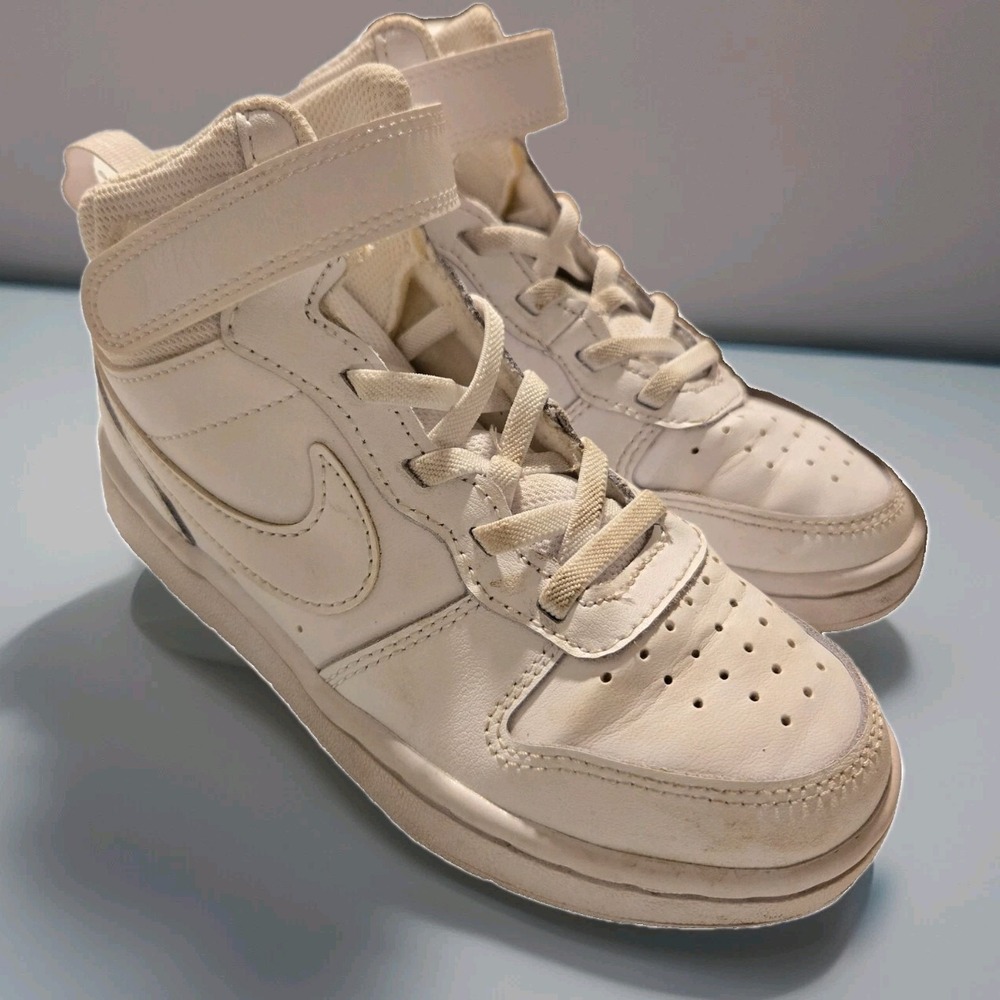 Nike Court Borough Mid 2 "White", Size‎ US 13 C Unisex Boys Girls